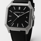 Universal Point UP 1988 Square Dial Leather Watch