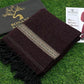 Maroon Velvet Geometric Shawl