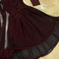 Maroon Chiffon Maxi Suit 3-Pc