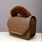 Brown Quilted Crossbody Bag