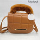 Brown Quilted Crossbody Bag