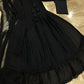 Black Chiffon Maxi Suit 3-Piece