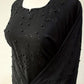 Nidha Black Embroidered Abaya