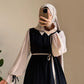 Collar Belted Abaya with Stroller