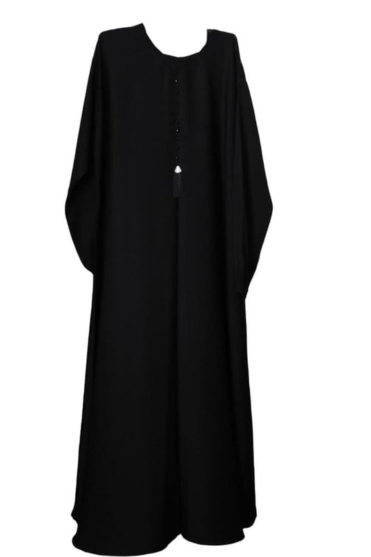 Black Pearl Tassel Maxi Abaya