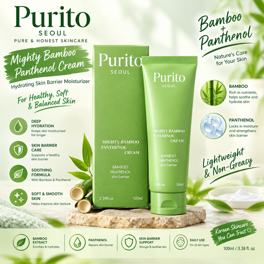 PURITO SEOUL Mighty Bamboo Panthenol Cream 100ml