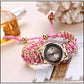 Women’s Luxury Woven Bracelet Watch – Black
