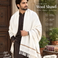 White Wool Fringed Shawl – 3 Yards