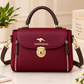 Maroon Leather Crossbody Bag